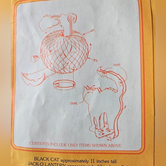 JOLLY JACK-O-LANTERN CENTERPIECE HALLMARK RARE VINTAGE 1981 HALLOWEEN DECORATION - Picture 2 of 3